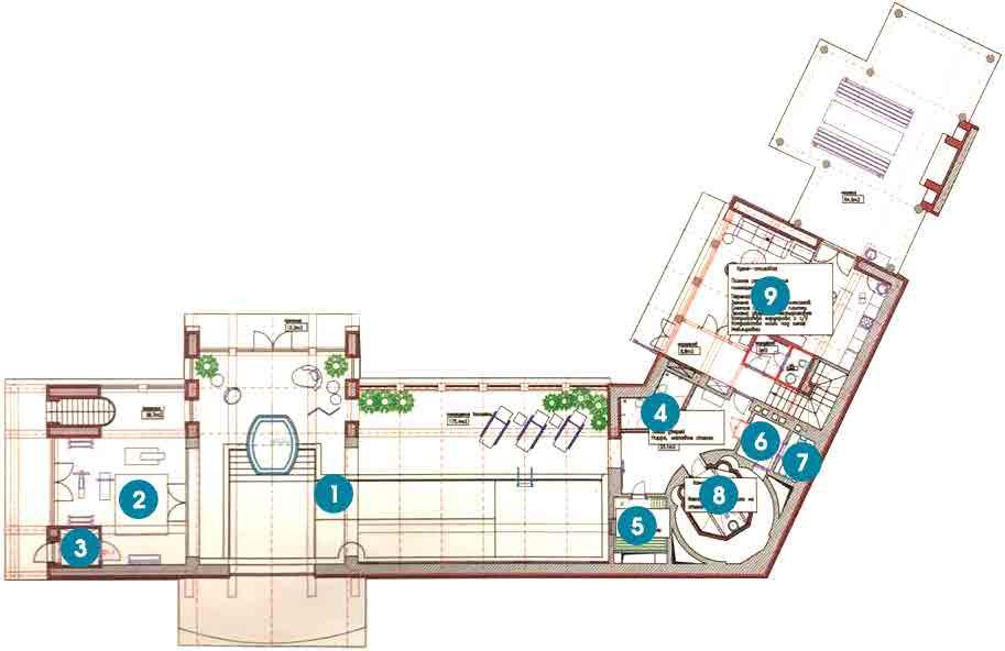 Планировка Домовладение с 5 спальнями 2030 м2 в посёлке Грибово Фото 3