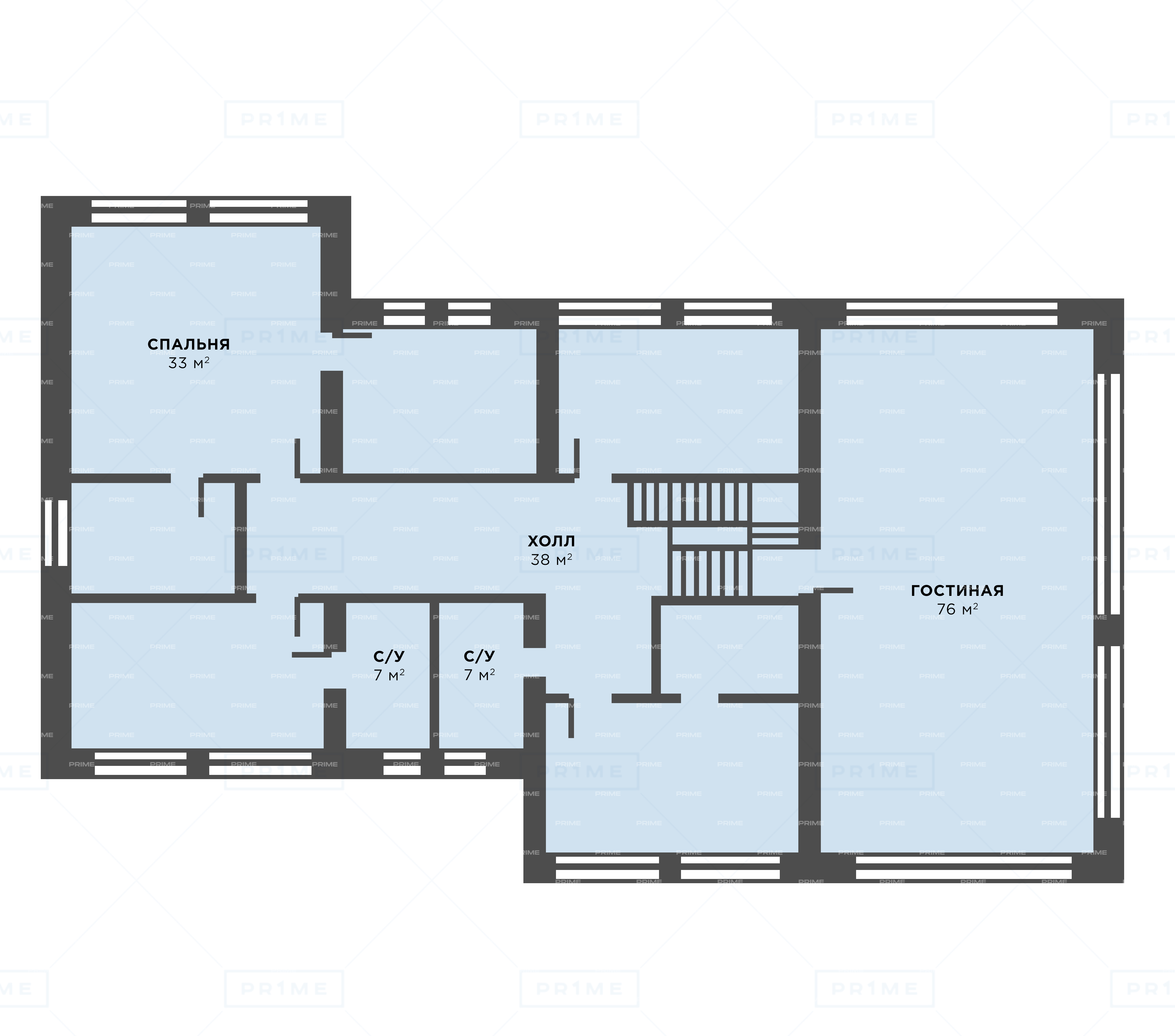 Планировка Домовладение с 4 спальнями 510 м2 в посёлке Левитан Фото 2
