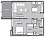 Планировка 1-комнатная квартира 81.1 м2 в ЖК Vista