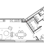 Планировка Апартаменты с 1 спальней 127.6 м2 в ЖК Звезды Арбата