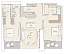 Планировка 2-комнатная квартира 135.8 м2 в ЖК One River Point