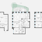Планировка Квартира с 4 спальнями 503 м2 в ЖК Обыденский №1