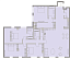 Планировка Квартира с 4 спальнями 222.5 м2 в ЖК Turandot Residences