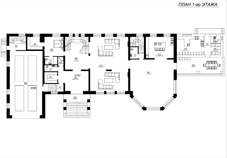 Планировка Домовладение с 9 спальнями 1613 м2 в посёлке Ренессанс парк Фото 2