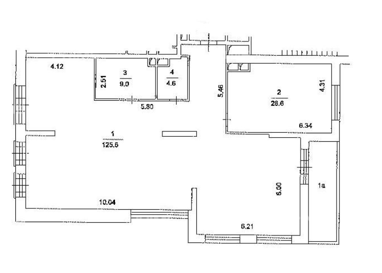 Планировка Квартира с 3 спальнями 168.8 м2 в ЖК Дом на Покровском Бульваре