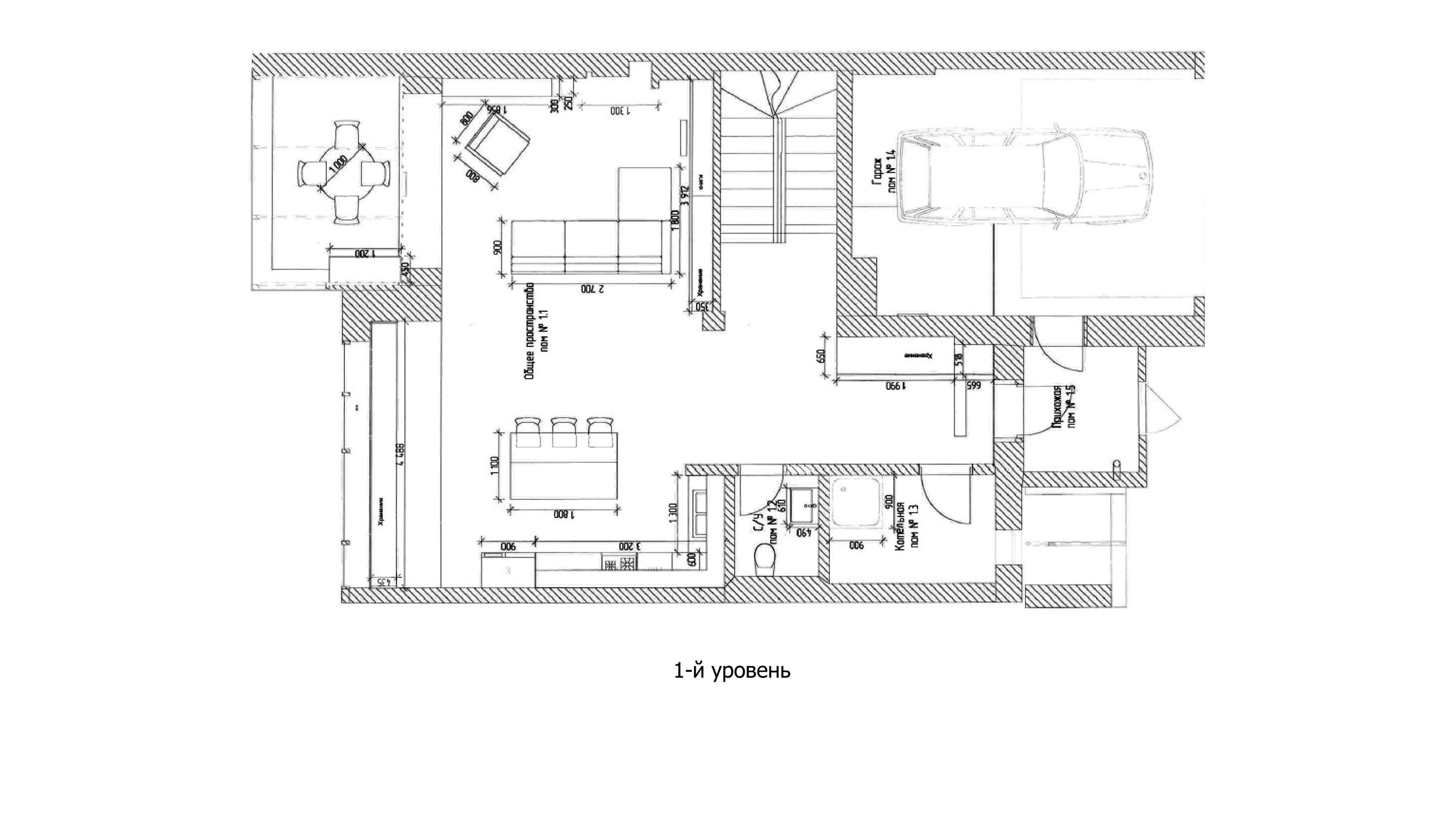 Планировка Таунхаус с 3 спальнями 380 м2 в посёлке Барвиха Club Фото 2
