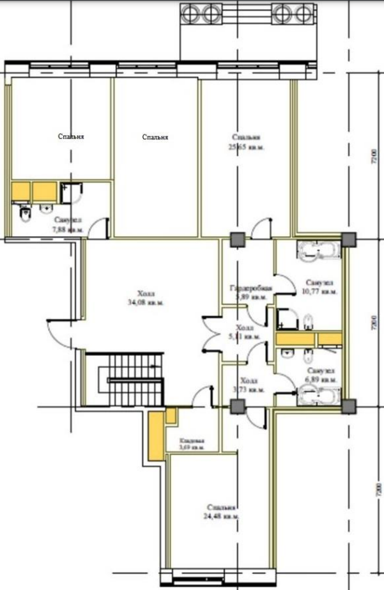 Планировка Таунхаус с 5 спальнями 399.3 м2 в ЖК Knightsbridge Private Park Фото 2