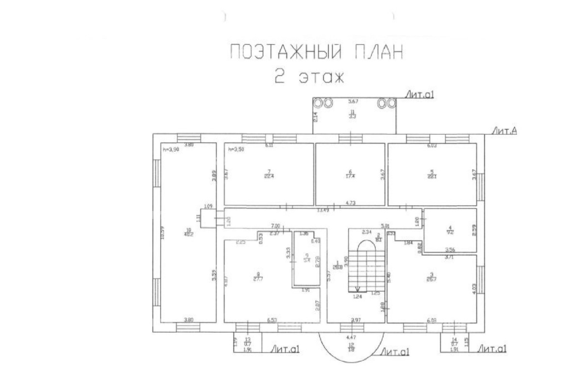 Планировка Домовладение с 7 спальнями 928 м2 в посёлке Новорижский Фото 2