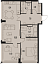 Планировка Квартира с 2 спальнями 76.6 м2 в ЖК High Life