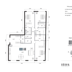Планировка Квартира с 2 спальнями 161.09 м2 в ЖК Titul на Якиманке