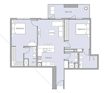 Планировка Квартира 94.5 м2 в ЖК V1TER Residence