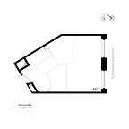 Планировка Апартаменты с 1 спальней 48.11 м2 в ЖК Руновский 14