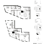 Планировка Апартаменты с 4 спальнями 221.7 м2 в ЖК Titul на Серебрянической