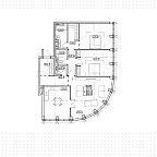 Планировка Апартаменты с 2 спальнями 127.65 м2 в ЖК Sky View