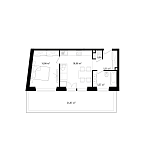 Планировка Апартаменты с 1 спальней 67.89 м2 в ЖК Vernissage