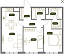 Планировка Квартира с 3 спальнями 73 м2 в ЖК West Garden
