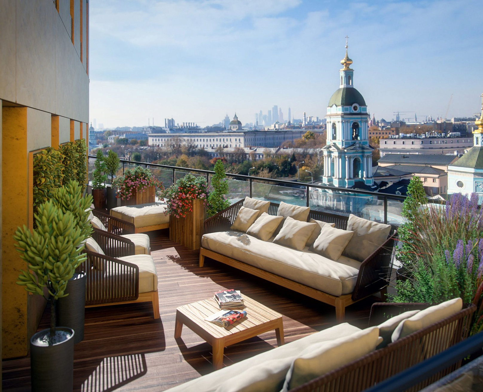 Penthouse apartments with a terrace