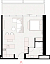 Планировка 1-комнатная квартира 47.8 м2 в ЖК Upside