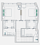 Планировка Апартаменты с 2 спальнями 136.4 м2 в ЖК Звезды Арбата Фото 2