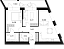 Планировка Квартира с 3 спальнями 63.63 м2 в ЖК Forst