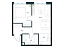 Планировка Апартаменты с 1 спальней 35.7 м2 в ЖК Level Южнопортовая