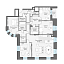 Планировка Квартира с 4 спальнями 176.6 м2 в ЖК Чистые Пруды