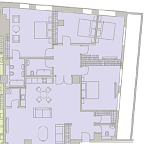 Планировка Квартира с 4 спальнями 180.7 м2 в ЖК Turandot Residences