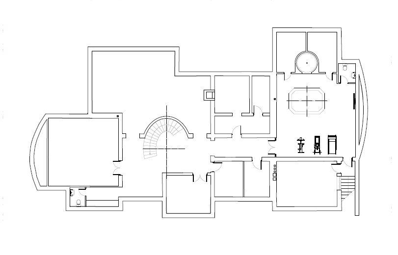 Планировка Домовладение с 4 спальнями 1100 м2 в посёлке Бенилюкс