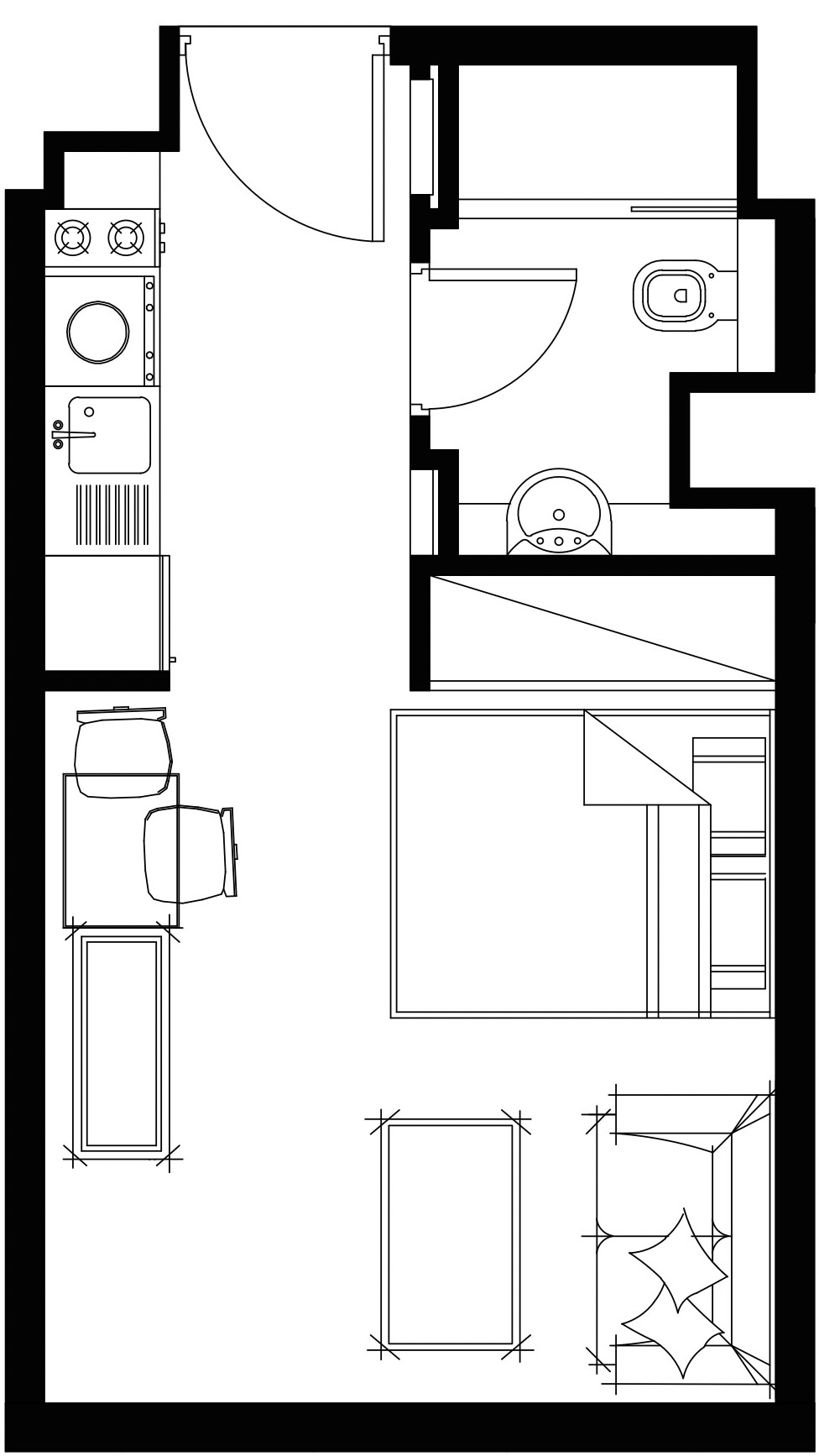 Планировка 1-комнатная квартира 78.2 м2 в ЖК Azizi AURA
