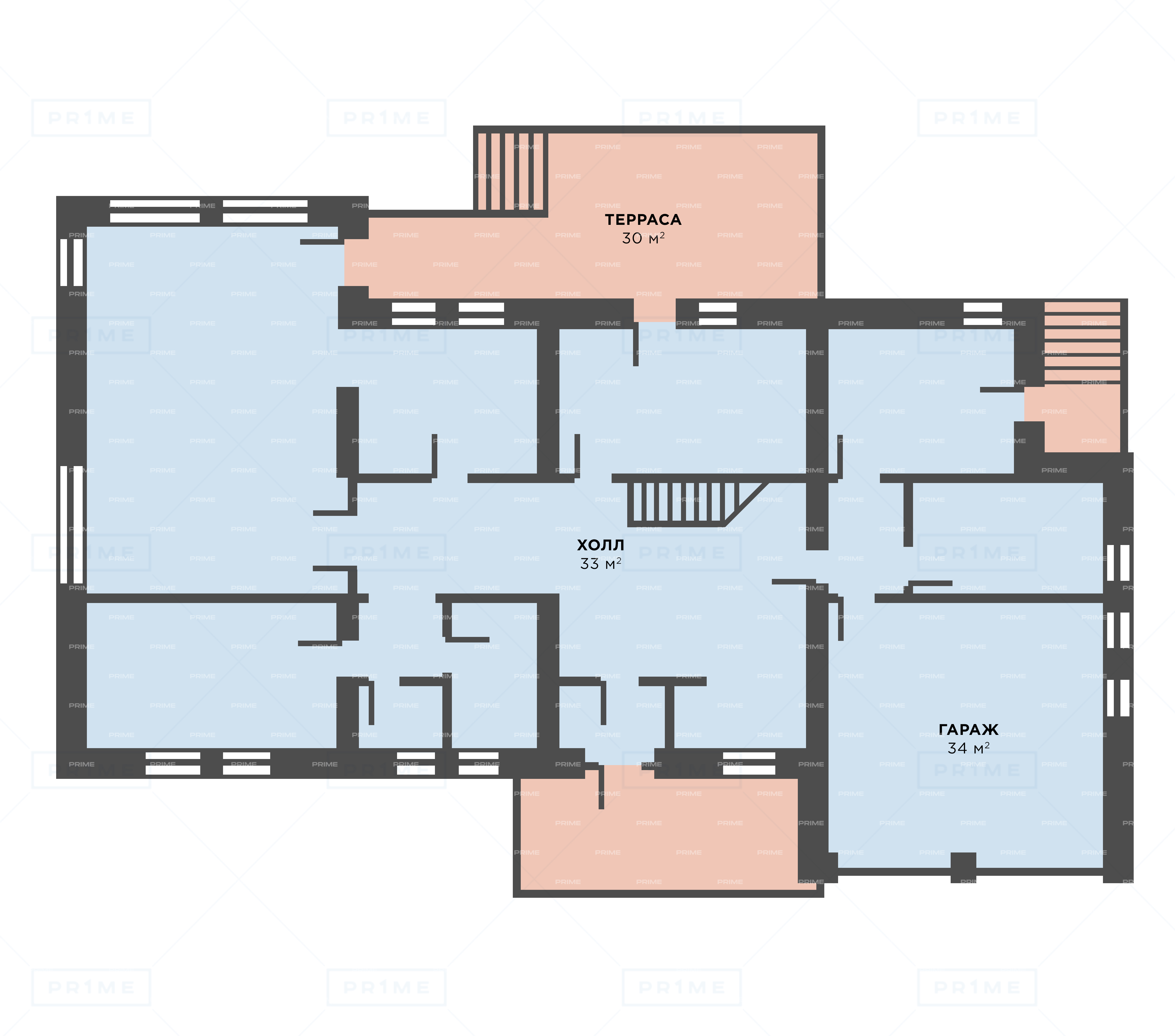 Планировка Домовладение с 4 спальнями 510 м2 в посёлке Левитан