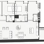 Планировка Квартира с 5 спальнями 204.6 м2 в ЖК Artisan