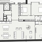 Планировка Квартира с 3 спальнями 175.8 м2 в ЖК Artisan