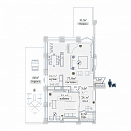 Планировка Апартаменты с 5 спальнями 415.8 м2 в ЖК Звезды Арбата